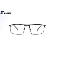 High quality unisex square metal eyewear frame Optic eye glass with CE FDA