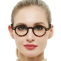 Round fashion flexible custom china cheap best seller anti blue light customized optical designer acetate computer eyewear
