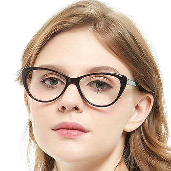 new fashionable cute cateye optical frame decorations glass for young girl