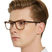 Popular oversized acetate eye glasses rectangular men optical frame