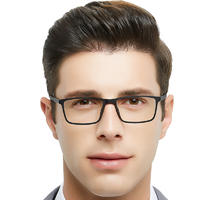 China manufacture good quality brown rectangular eye glass frame for men