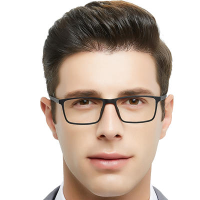 China manufacture good quality brown rectangular eye glass frame for men