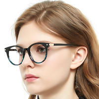 factory direct sale high quality optical frame round colorful eyewear for lady