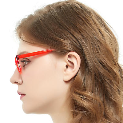 Factory hot sale cherry pink decorations glass cute small eyeglass
