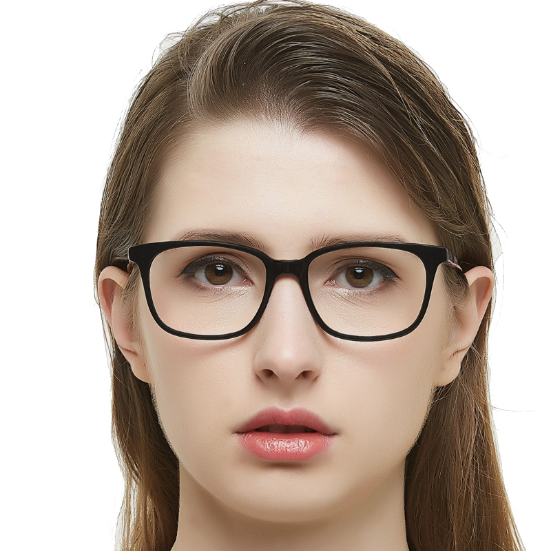 fashionable laminated eye glasses women acetate rectangular frame