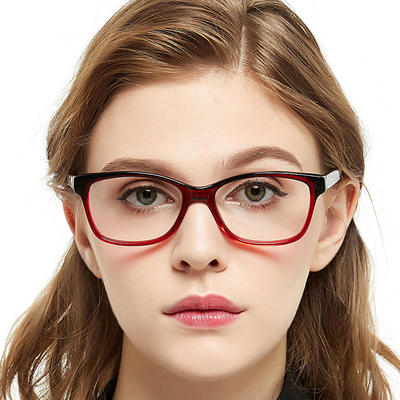 New Arrivals Special Design Square Striped Eyeglasses fancy optical frame