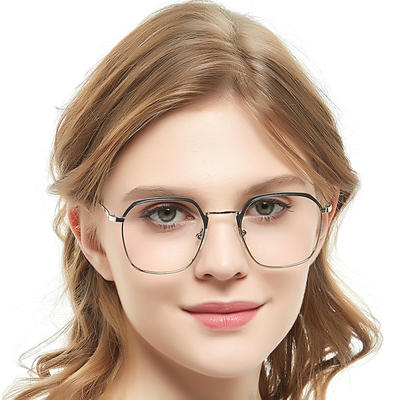 popular factory direct high quality light spectacle frames women metal eye glasses