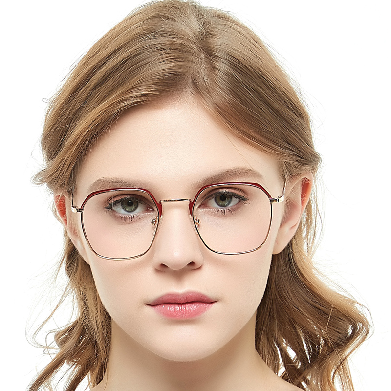 popular factory direct high quality light spectacle frames women metal eye glasses