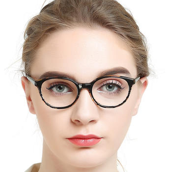 factory hot sale colourful decorations glass acetete striped eyeglass for women