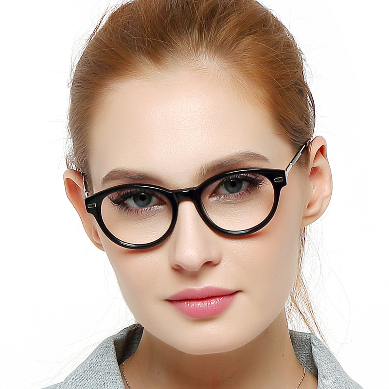 manufacturer womens acetate optical eyeglasses retro round frame