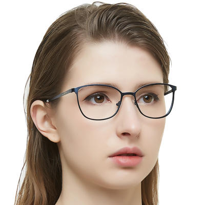 Italy design fashion light stainless steel eyewear metal optical frame