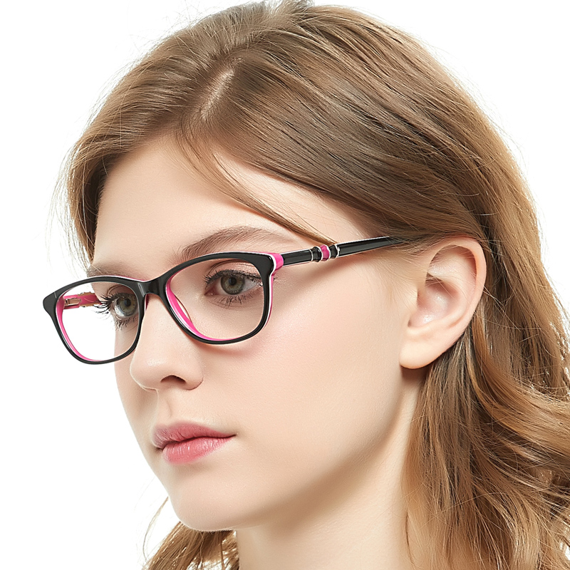 Acetate Blue Light Glasses Prescription spectacles Eyeglass frame women