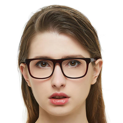 rectangular anti blue light colourful womens eyewear eye glass frames