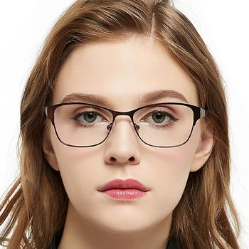 2021 new arrival high quality woman fashion metal optical glasses