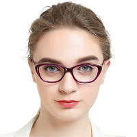 Factory Hot Sale cat eye optical frames anti blue light blocking glasses acetate eye glasses for women