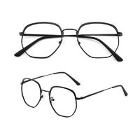Italy design latest metal round  frame oversized eyeglasses for girls