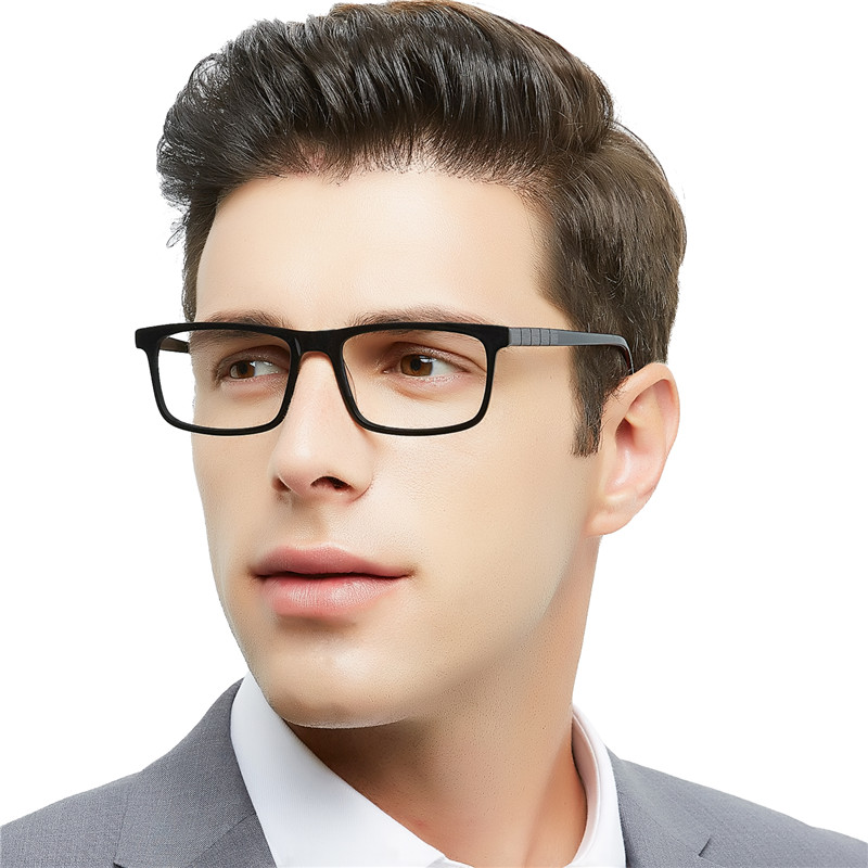 mens clear round glasses