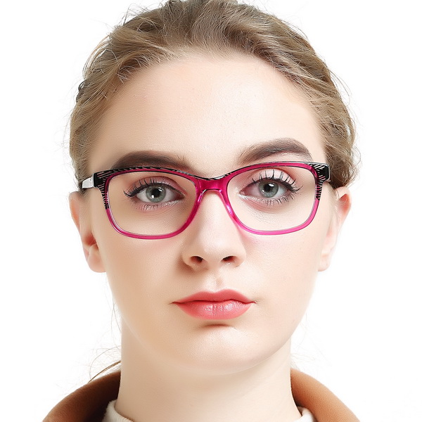 Cat Eye Square Colorful Acetate High Quality Fancy Small Women Optical Frame Glasses