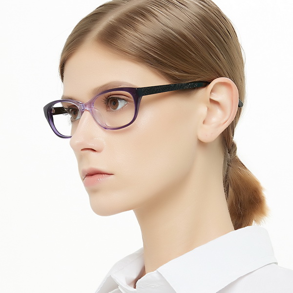 Stylish Big Square Colorful Acetate High Quality Fancy Women Eyeglasses Frames
