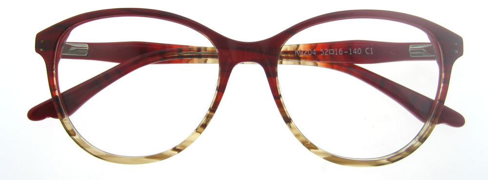 Small Round Cat Eye High Quality Fancy Big Women Optical Frame Glasses