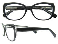 Big Square High Quality Fancy Big Women Optical Frame Glasses