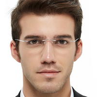 Unisex Pure Blue Light Blocking Eyewear Titanium Anti-Blue Glasses Frame